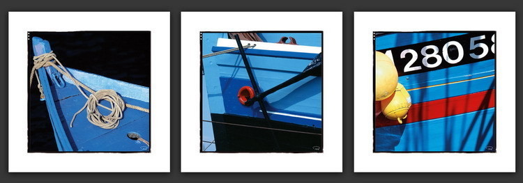 Εκτύπωση τέχνης Bateaux bleus