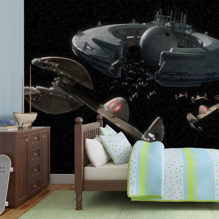 Star Wars Droid Control Ship Lucrehulk Wallpaper Mural