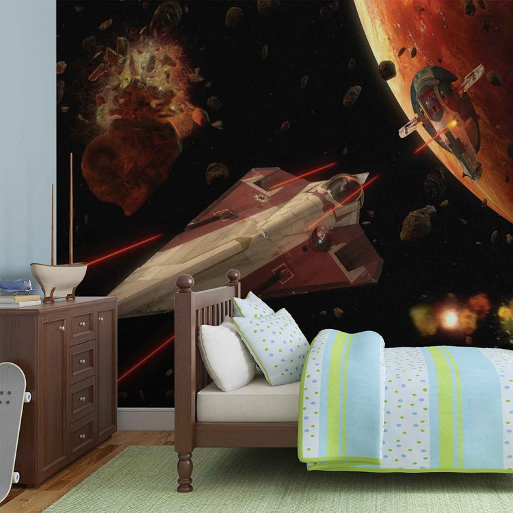 Star Wars Slave I Craft Wallpaper Mural