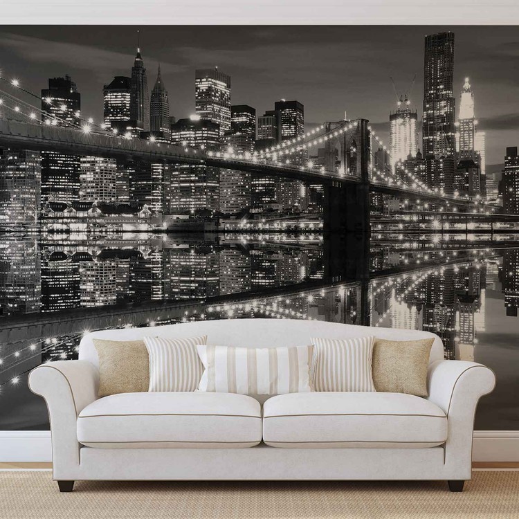 Ταπετσαρία New York City Skyline Brooklyn Bridge
