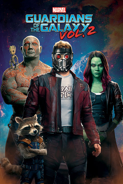 Плакат Guardians Of The Galaxy Vol. 2 - Characters In Space