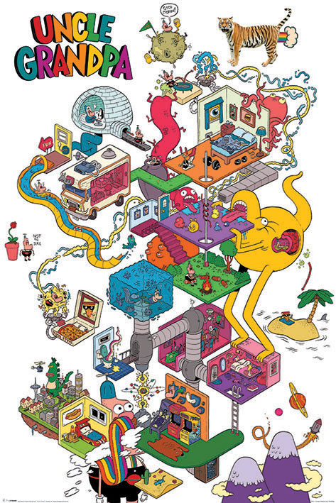 Плакат Uncle Grandpa - A Warped Mind