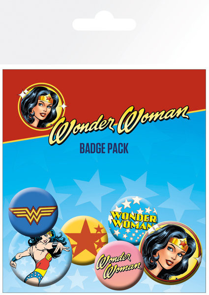 Σετ κονκάρδες DC Comics - Wonder Woman