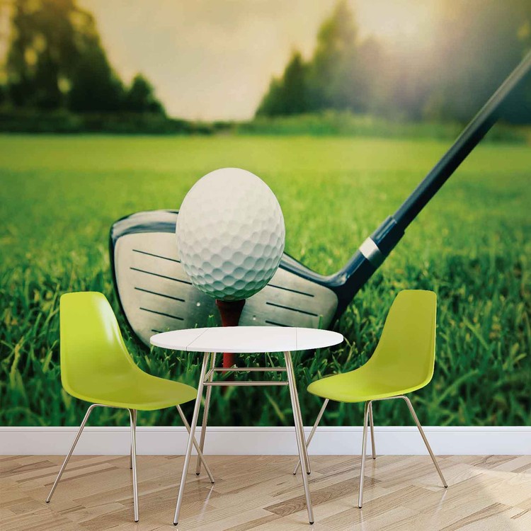 Wall Mural Golf Ball Club