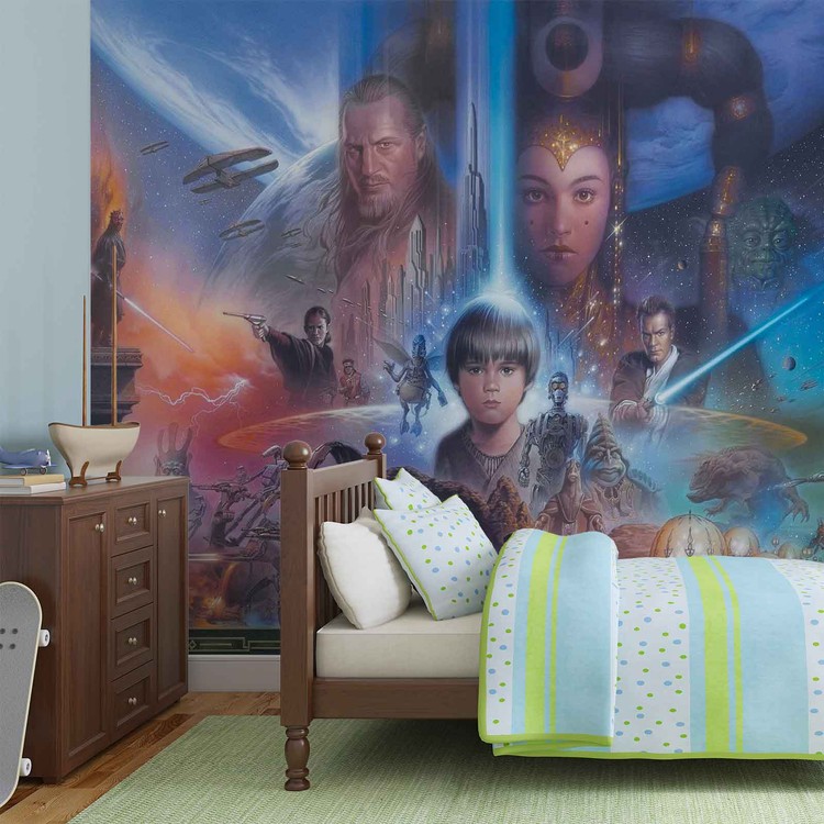 Ταπετσαρία Star Wars Young Anakin Queen Amidala
