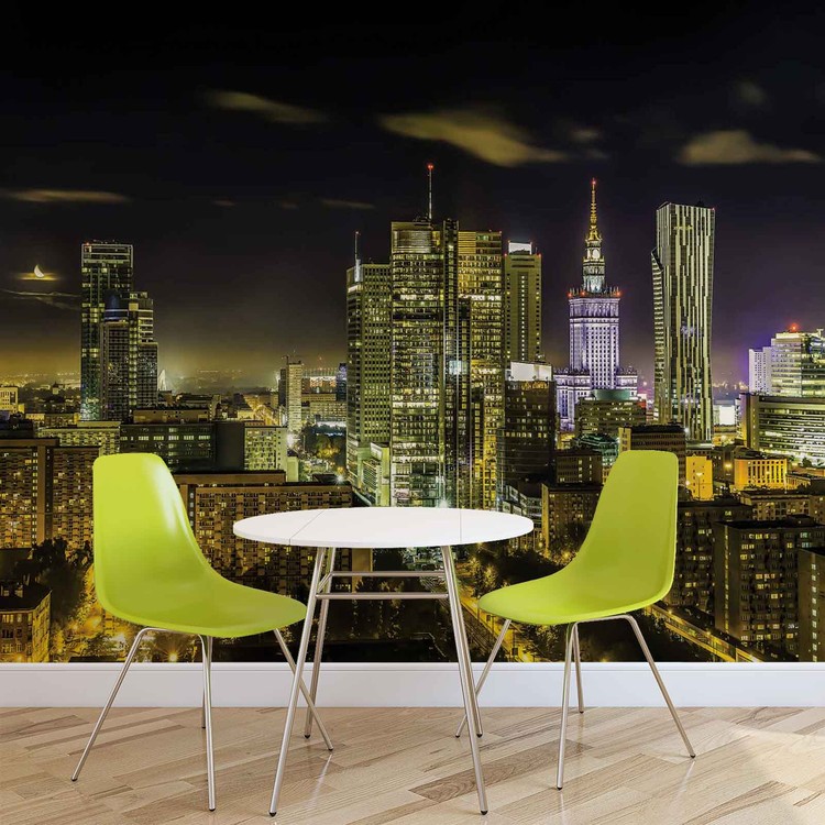 Ταπετσαρία City Warsaw Night Travel