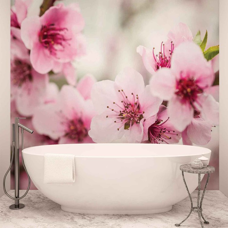 Cherry Blossom Flowers Wallpaper Mural