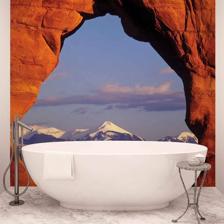 View Rock Mountains Nature Wallpaper Mural