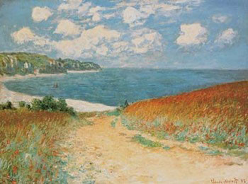 Art Print Chemin Dans Les Bles A Pourville