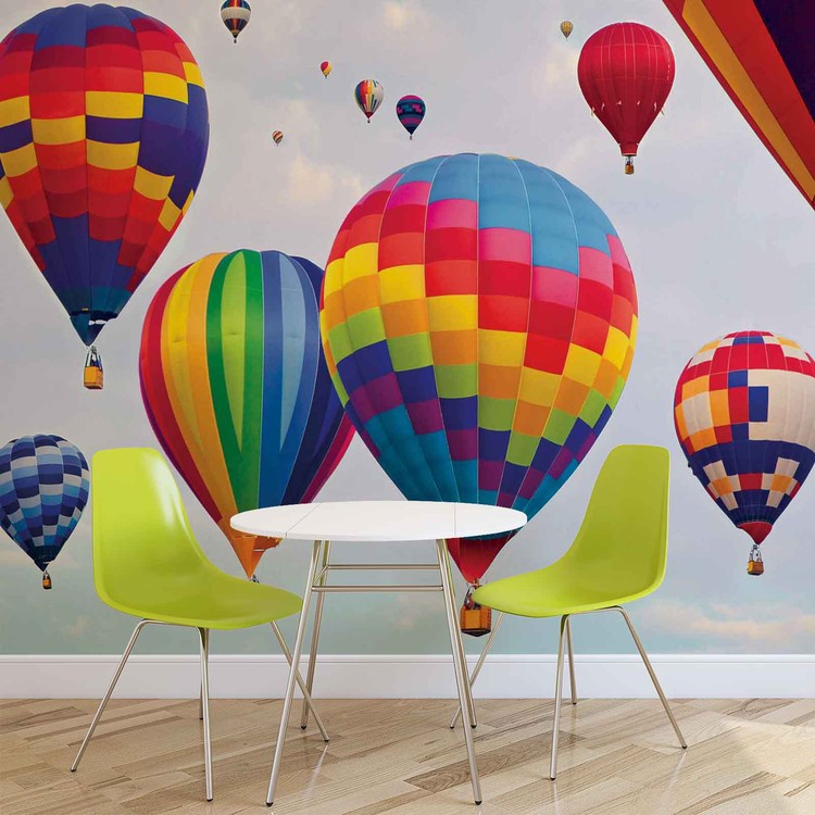 Ταπετσαρία Heissluftballons Bunt