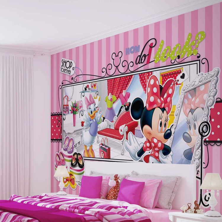 Ταπετσαρία Disney Minnie Mouse Daisy Duck