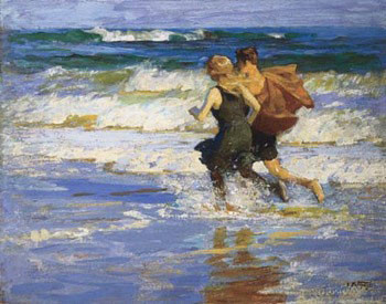 Art Print At The Beach