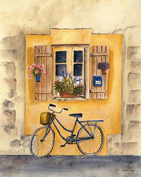 Художествен печат French Bicycle II
