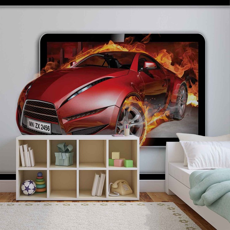 Фототапет Car Flames