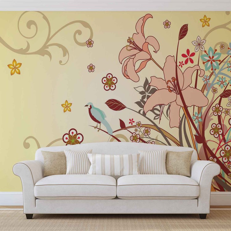 Murais de parede Floral Pattern