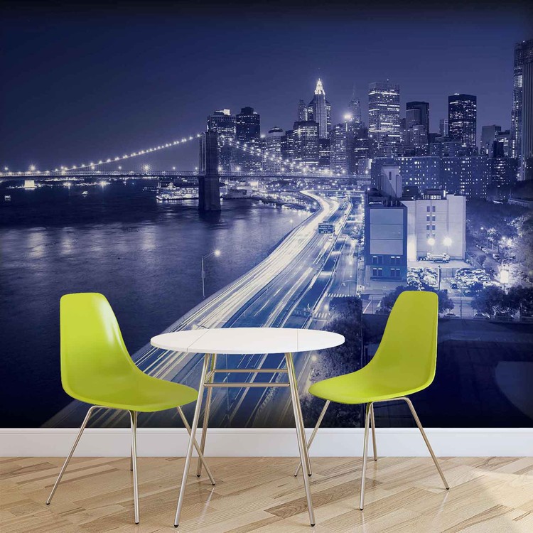Ταπετσαρία New York City Brooklyn Bridge Lights