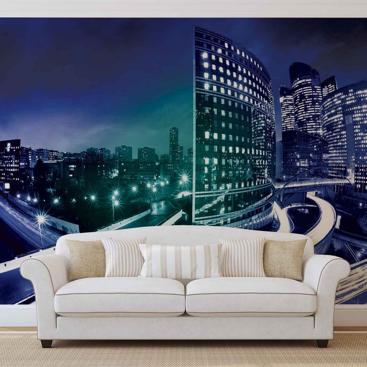 Ταπετσαρία City Skyline Night
