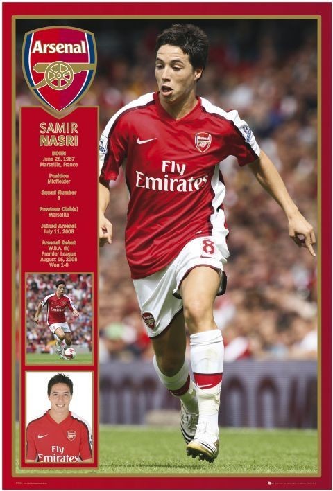 Плакат Arsenal - nasri 08/09