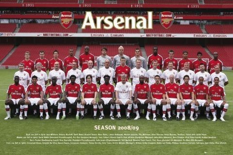 Плакат Arsenal - Team photo 08/09
