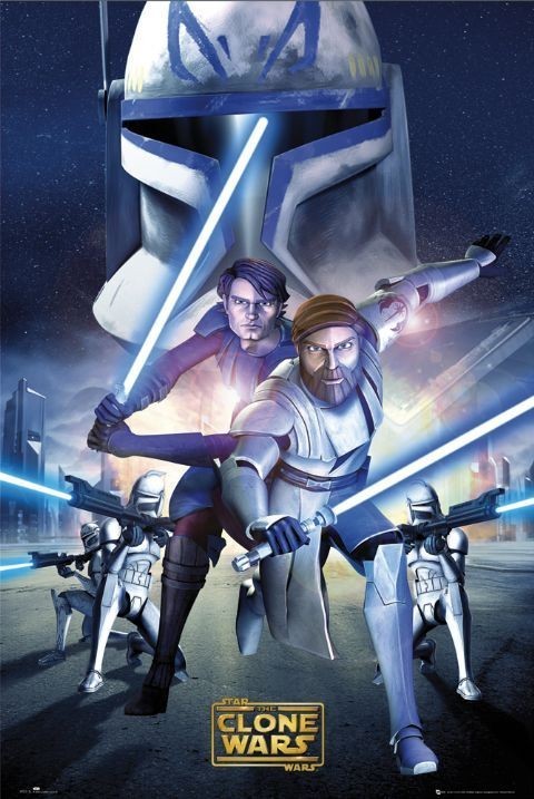 Poster CLONE WARS - running