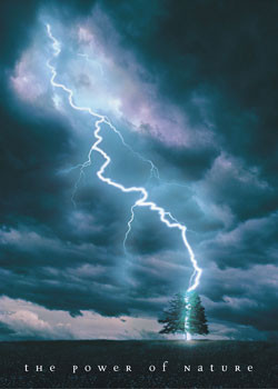 Плакат Power of nature - lightning