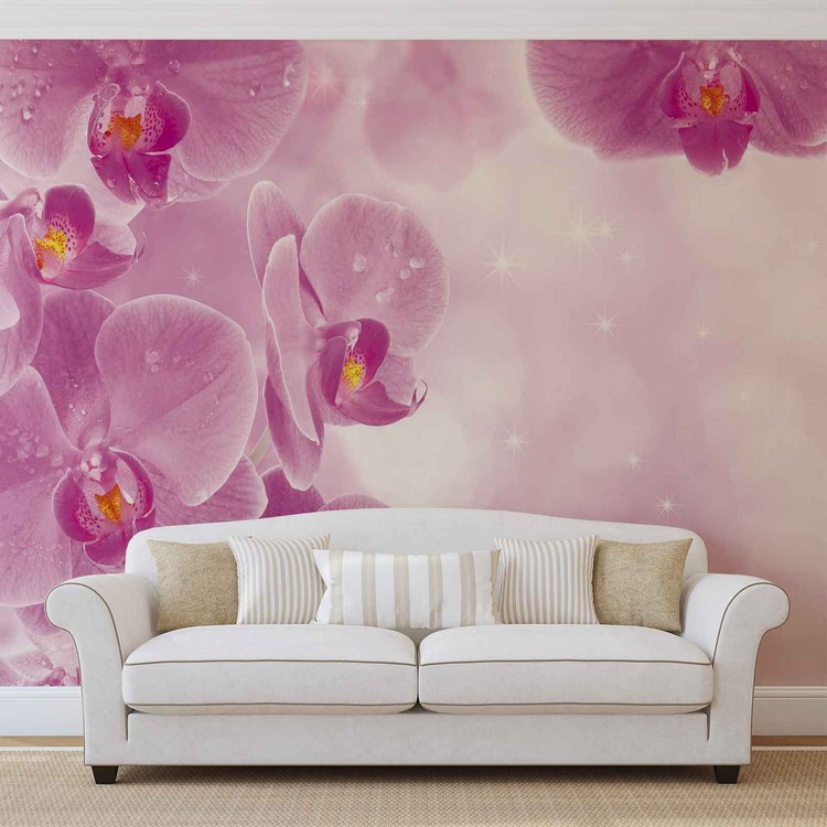 Ταπετσαρία Flowers Orchids