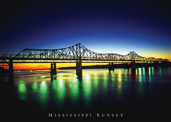 Poster Mississippi Sunset