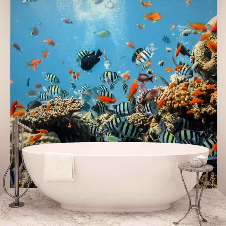 Sea Ocean Fish Corals Wallpaper Mural