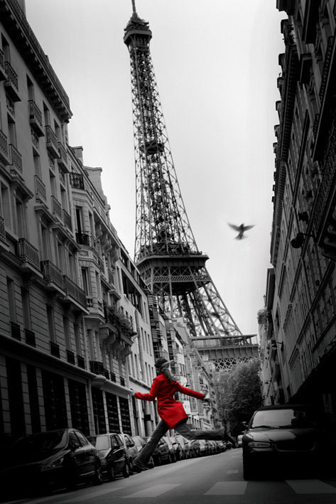 Плакат Paris - la veste rouge