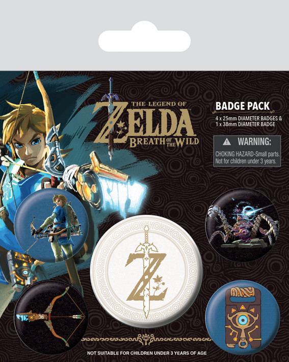 Σετ κονκάρδες The Legend of Zelda: Breath Of The Wild - Z Emblem