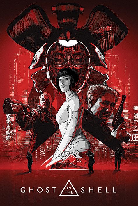 Poster Ghost In The Shell - Red