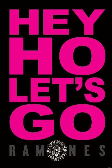 Плакат Ramones - hey ho lets go