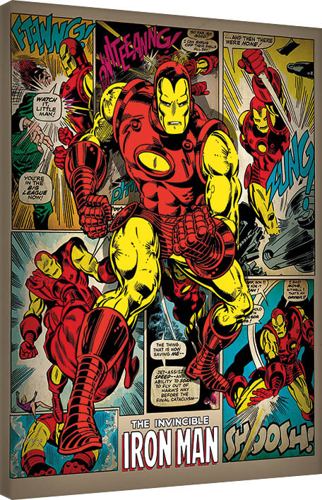 Принти на полотні Iron Man - Retro