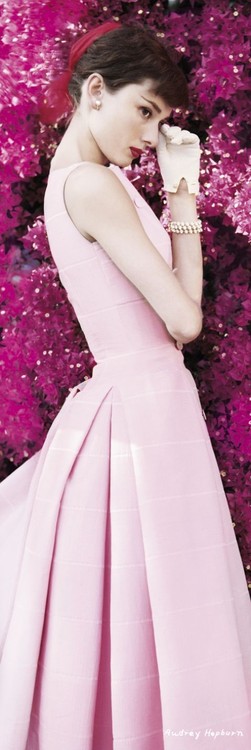 Poster AUDREY HEPBURN - flowers