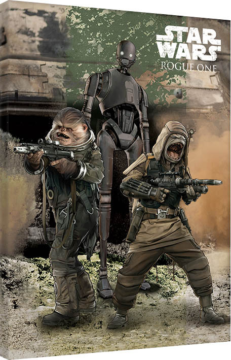 Принти на полотні Rogue One: Star Wars Story - Pao, Bistan & K-2S0