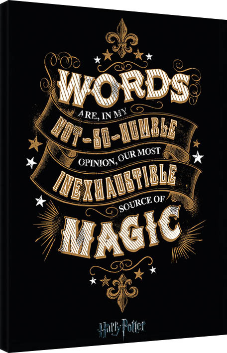 Canvas Print Harry Potter - Words
