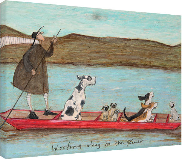 Принти на полотні Sam Toft - Woofing along on the River