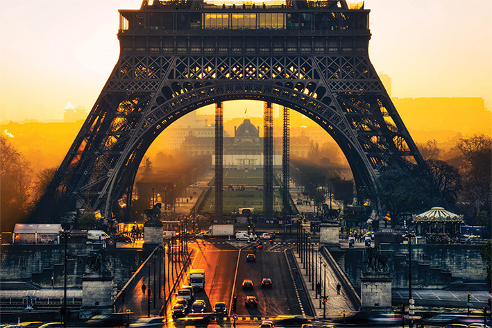 Poster Eiffel Tower - Sunrise