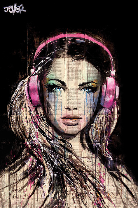 Плакат Loui Jover - DJ Girl