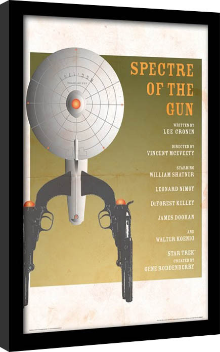 Κορνιζαρισμένη αφίσα Raumschiff Enterprise - Spectre Of The Gun