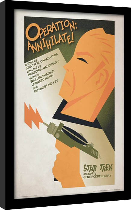 Uokvireni poster Star Trek - Operation: Annihilate!