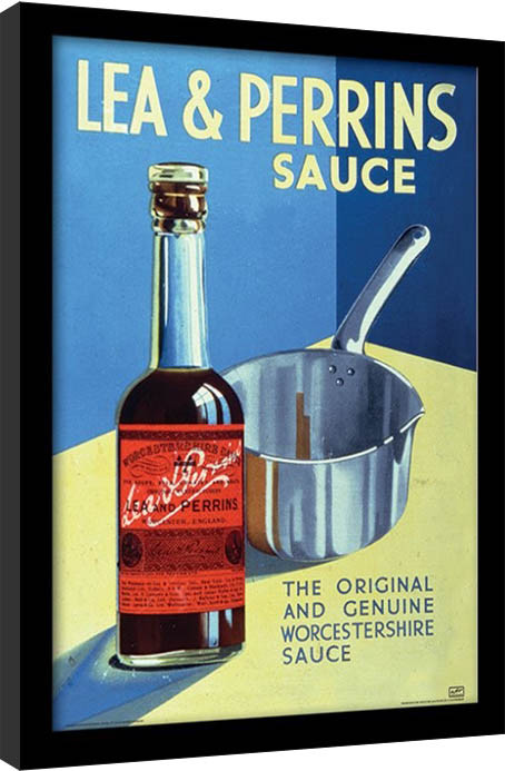 Framed Poster Lea & Perrins - The Original Worcester Sauce