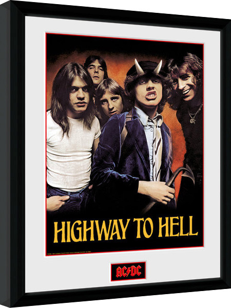 Poster emoldurado AC/DC - Highway to Hell