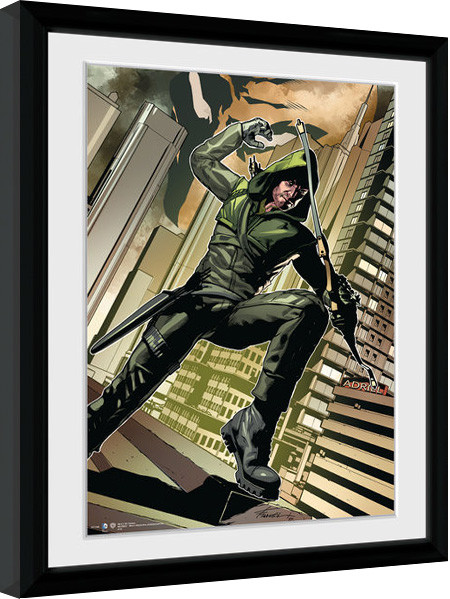 Рамкиран плакат Arrow - Cover Green