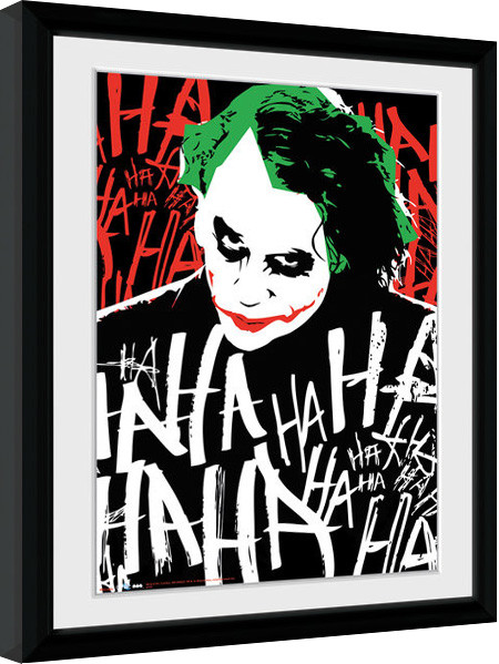 Κορνιζαρισμένη αφίσα Batman The Dark Knight - Joker Ha