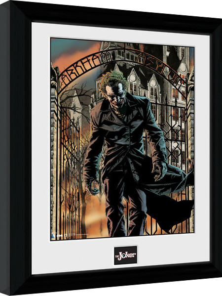 Framed Poster Batman Comic - Arkham Asylum