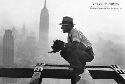 Poster Men on girder - charles c.ebbets