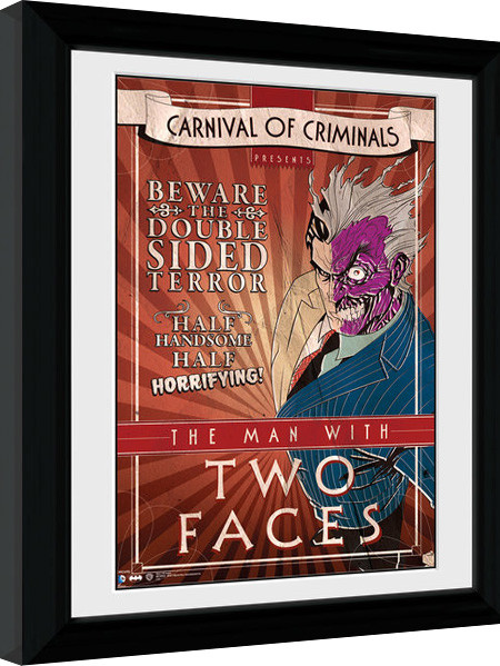 Framed poster Batman Comic - Circus Two Face