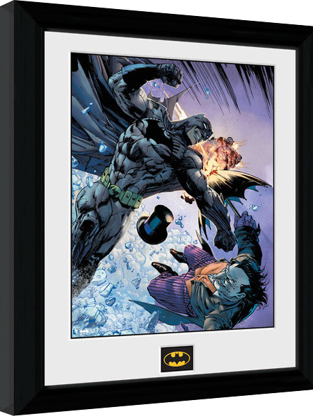 Framed Poster Batman Comic - Fist Fight