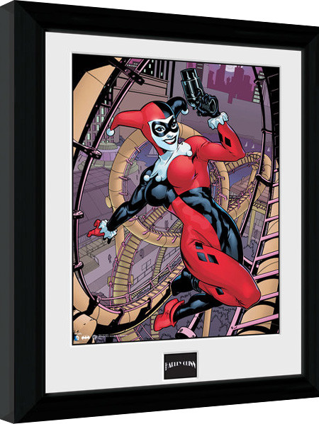Framed Poster Batman Comic - Harley Quinn